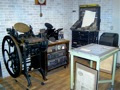 Printing Press Basement of Brantley Carriage House
