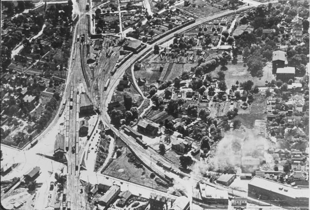 Xenia Depot, aerial view